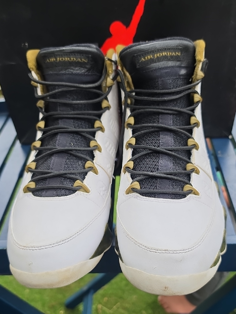 Jordan White, Black and Gold Basketball High-Tops